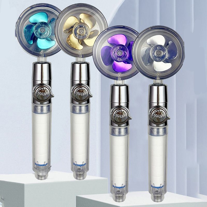 Modern Round Handheld Shower Head Rain Spray Head in Plastic Clearhalo 'Bathroom Remodel & Bathroom Fixtures' 'Home Improvement' 'home_improvement' 'home_improvement_shower_heads' 'Shower Heads' 'shower_heads' 'Showers & Bathtubs Plumbing' 'Showers & Bathtubs' 1200x1200_acac278b-c1bb-46ee-a466-7c893fbe5b61