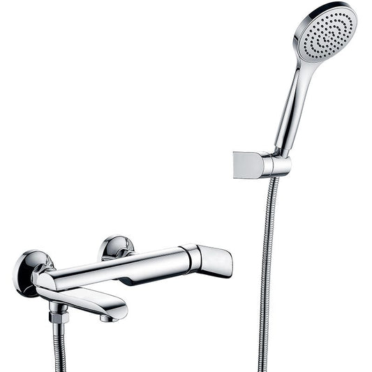 Tub Spout Trim Bathroom Wall Mounted One Handle Bathtub Faucet Clearhalo 'Bathroom Remodel & Bathroom Fixtures' 'Bathtub Faucets' 'bathtub_faucets' 'Home Improvement' 'home_improvement' 'home_improvement_bathtub_faucets' 1200x1200_acdd5274-5987-4f8c-b3be-3ee77a4b101d