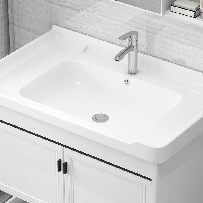 Freestanding Bathroom Sink Vanity Glam Single-Sink Bathroom Vanity Clearhalo 'Bathroom Remodel & Bathroom Fixtures' 'Bathroom Vanities' 'bathroom_vanities' 'Home Improvement' 'home_improvement' 'home_improvement_bathroom_vanities' 1200x1200_ace0526c-778b-4ec9-b076-cf1ea1b8bfd4