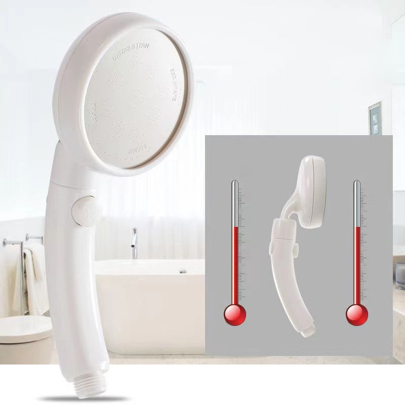 Plastic Handheld Shower Head White Standard Spray Round Wall Mount Swivel Shower Head Clearhalo 'Bathroom Remodel & Bathroom Fixtures' 'Home Improvement' 'home_improvement' 'home_improvement_shower_heads' 'Shower Heads' 'shower_heads' 'Showers & Bathtubs Plumbing' 'Showers & Bathtubs' 1200x1200_ace7aceb-7b95-42bc-b78b-b4c95cc81590