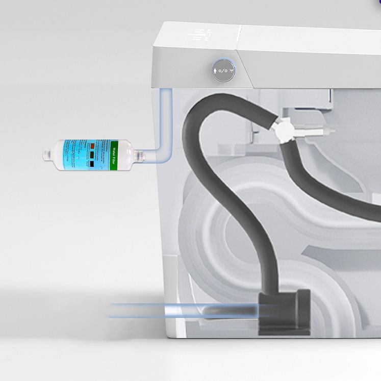 Elongated Smart Bidet White Heated Seat Toilet Bidet17.52" H Clearhalo 'Bathroom Remodel & Bathroom Fixtures' 'Bidets' 'Home Improvement' 'home_improvement' 'home_improvement_bidets' 'Toilets & Bidets' 1200x1200_acef9e15-b55c-4eea-8ab4-b52b4e046d33