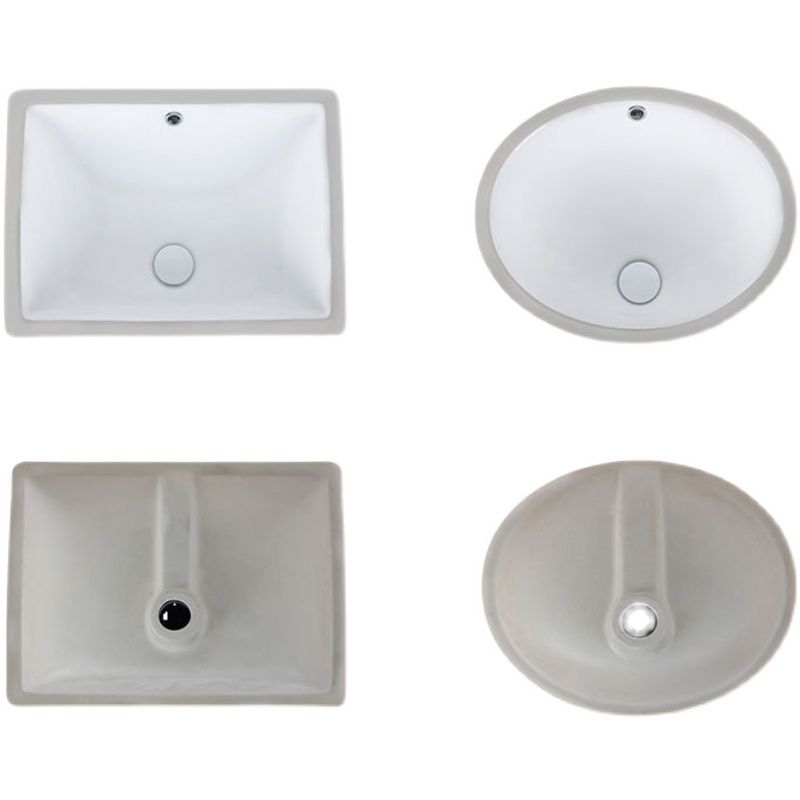 Modern Undermount Vanity Sink Oval Porcelain with Pop-Up Drain Bathroom Sink Clearhalo 'Bathroom Remodel & Bathroom Fixtures' 'Bathroom Sinks & Faucet Components' 'Bathroom Sinks' 'bathroom_sink' 'Home Improvement' 'home_improvement' 'home_improvement_bathroom_sink' 1200x1200_acf15231-1e70-4950-a4df-fdea4d4d54a7