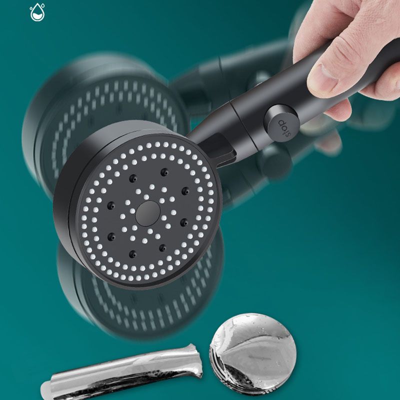 Metal Black Shower Head Self-Cleaning Standard Round Handheld Shower Heads Clearhalo 'Bathroom Remodel & Bathroom Fixtures' 'Home Improvement' 'home_improvement' 'home_improvement_shower_heads' 'Shower Heads' 'shower_heads' 'Showers & Bathtubs Plumbing' 'Showers & Bathtubs' 1200x1200_ad150067-b0c3-4861-b543-7eed728c4b48