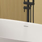 Modern Stone Oval Bathtub Freestanding Soaking Bath Tub , 22.05-inch Tall Clearhalo 'Bathroom Remodel & Bathroom Fixtures' 'Bathtubs' 'Home Improvement' 'home_improvement' 'home_improvement_bathtubs' 'Showers & Bathtubs' 1200x1200_ad220774-3b62-490f-ae97-d7e8070d7284