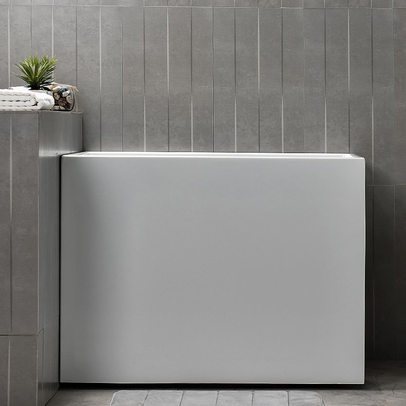 Modern Rectangular Bathtub Center Acrylic Stand Alone Soaking Bath Clearhalo 'Bathroom Remodel & Bathroom Fixtures' 'Bathtubs' 'Home Improvement' 'home_improvement' 'home_improvement_bathtubs' 'Showers & Bathtubs' 1200x1200_ad22a337-11ec-4442-bf77-2602ae54ad98