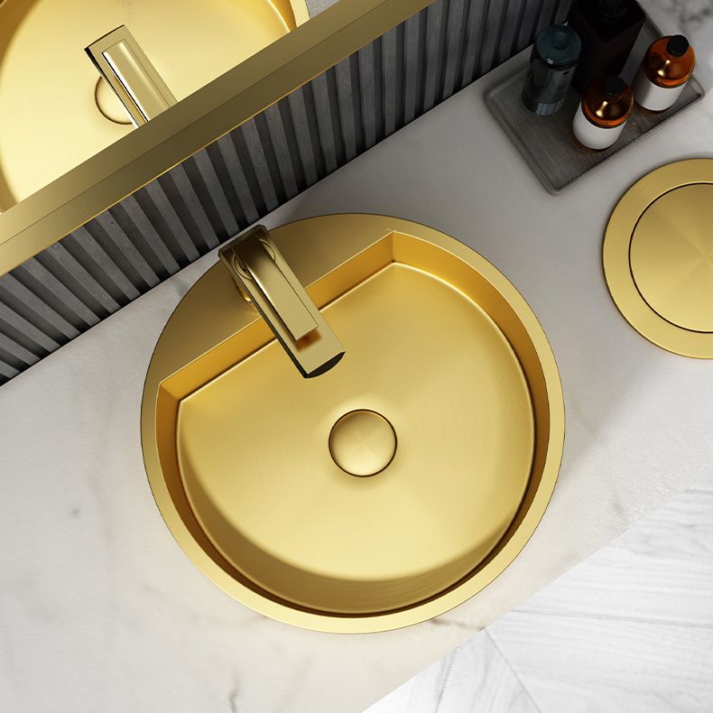 Modern Bathroom Sink Porcelain Pop-Up Drain Solid Color Round Vessel Clearhalo 'Bathroom Remodel & Bathroom Fixtures' 'Bathroom Sinks & Faucet Components' 'Bathroom Sinks' 'bathroom_sink' 'Home Improvement' 'home_improvement' 'home_improvement_bathroom_sink' 1200x1200_ad238679-0869-4cd0-8ead-21188b31e707