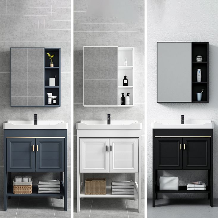 Glam Bathroom Vanity Set Freestanding Faucet Included Bathroom Sink Vanity Clearhalo 'Bathroom Remodel & Bathroom Fixtures' 'Bathroom Vanities' 'bathroom_vanities' 'Home Improvement' 'home_improvement' 'home_improvement_bathroom_vanities' 1200x1200_ad254c72-51c9-425e-bce4-6a7570bf4eb6