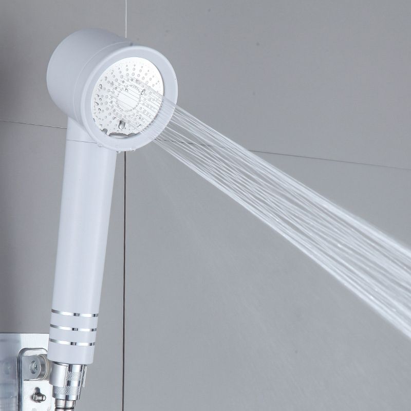 Contemporary Shower Head Combo White Adjustable Handheld Shower Head Clearhalo 'Bathroom Remodel & Bathroom Fixtures' 'Home Improvement' 'home_improvement' 'home_improvement_shower_heads' 'Shower Heads' 'shower_heads' 'Showers & Bathtubs Plumbing' 'Showers & Bathtubs' 1200x1200_ad352d85-9fe3-4202-baf5-e3a134670a34