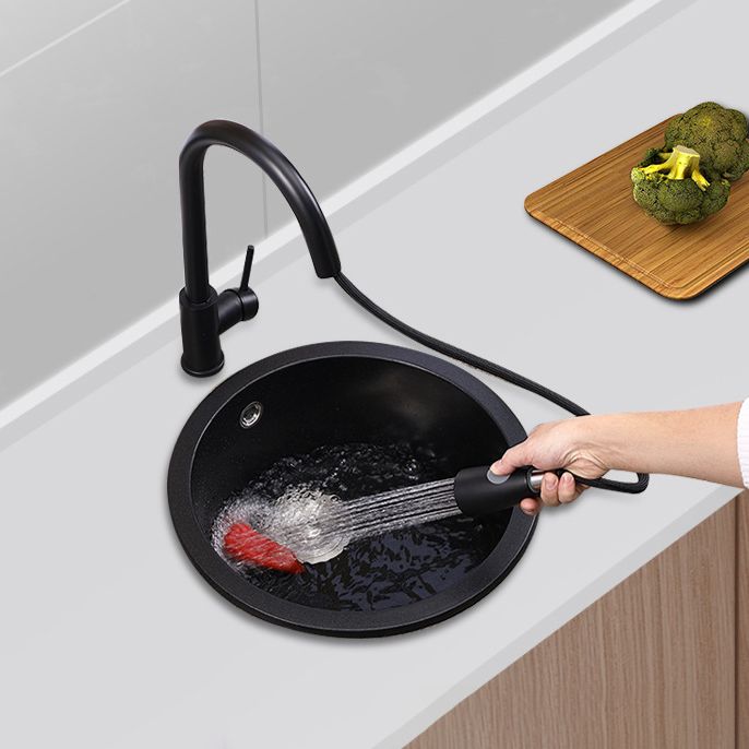 Quartz Kitchen Sink Modern Single Bowl Kitchen Sink with Round Shape Clearhalo 'Home Improvement' 'home_improvement' 'home_improvement_kitchen_sinks' 'Kitchen Remodel & Kitchen Fixtures' 'Kitchen Sinks & Faucet Components' 'Kitchen Sinks' 'kitchen_sinks' 1200x1200_ad7ac2fe-ed6a-46ab-9145-18f79db70ff1