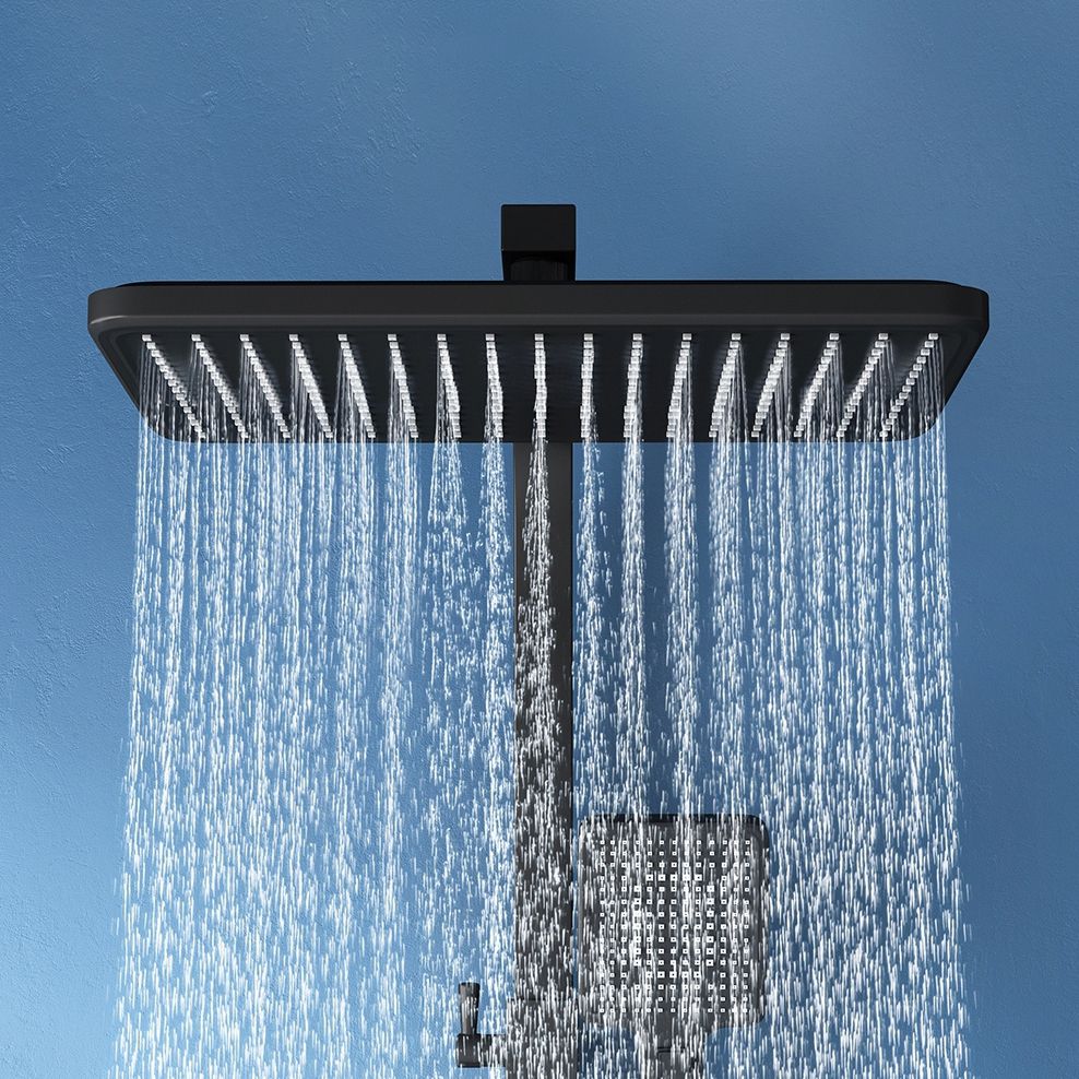 Shower Trim Square Handheld Shower Head Massage Jet Shower System Clearhalo 'Bathroom Remodel & Bathroom Fixtures' 'Home Improvement' 'home_improvement' 'home_improvement_shower_faucets' 'Shower Faucets & Systems' 'shower_faucets' 'Showers & Bathtubs Plumbing' 'Showers & Bathtubs' 1200x1200_ad840d44-6a18-4384-a83b-76fe908a42b8