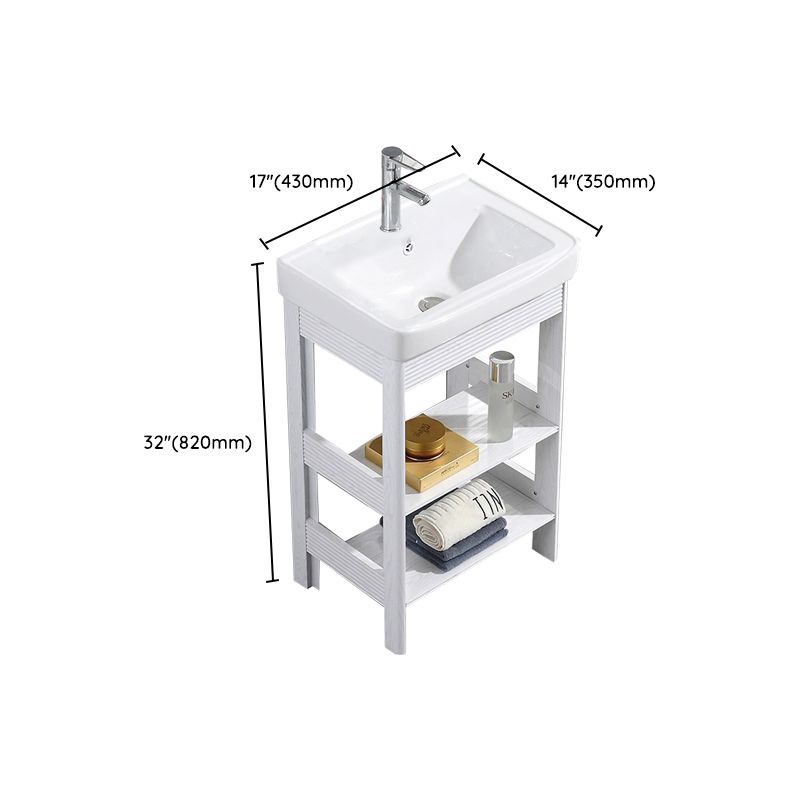 Modern Freestanding Sink Included Sink Vanity in White for Bathroom Clearhalo 'Bathroom Remodel & Bathroom Fixtures' 'Bathroom Vanities' 'bathroom_vanities' 'Home Improvement' 'home_improvement' 'home_improvement_bathroom_vanities' 1200x1200_ad93ad09-71e9-4e13-ad1c-5e6f9030b130