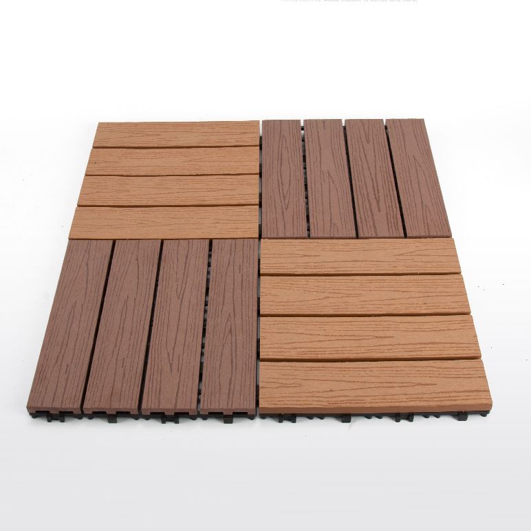 Interlocking Deck Tile Solid Color Water-Resistant Composite Deck Tile Kit Clearhalo 'Home Improvement' 'home_improvement' 'home_improvement_outdoor_deck_tiles_planks' 'Outdoor Deck Tiles & Planks' 'Outdoor Flooring & Tile' 'Outdoor Remodel' 'outdoor_deck_tiles_planks' 1200x1200_adf63a38-4772-435d-912a-dbf7b51d941e