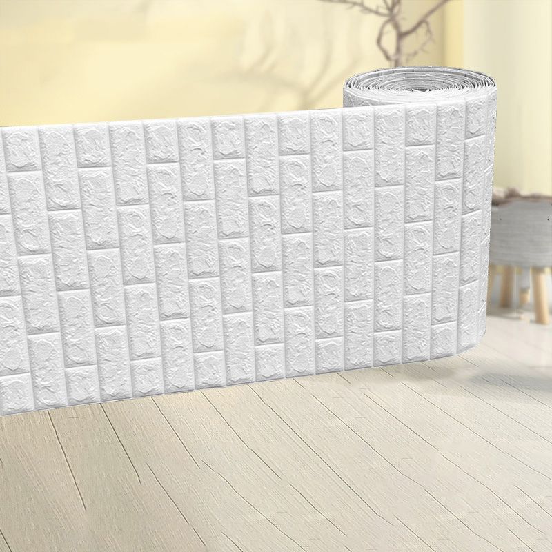 Modern Pearl Wainscoting Water Proof PVC Wall Access Panel Peel and Stick Wall Tile Clearhalo 'Flooring 'Home Improvement' 'home_improvement' 'home_improvement_wall_paneling' 'Wall Paneling' 'wall_paneling' 'Walls & Ceilings' Walls and Ceiling' 1200x1200_adfb63c8-d956-445a-9178-f551e0579bca