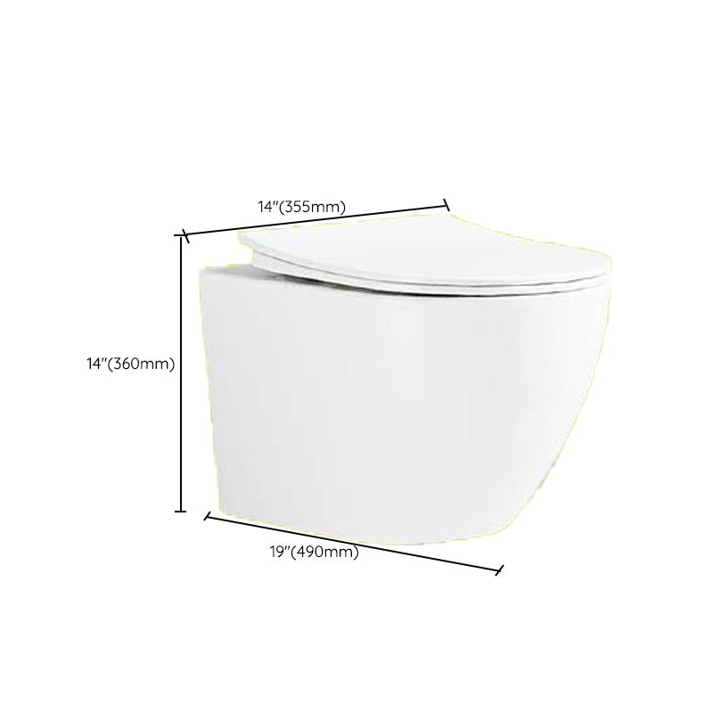 Contemporary Wall Hung Flush Toilet Ceramic Urine Toilet with Seat for Bathroom Clearhalo 'Bathroom Remodel & Bathroom Fixtures' 'Home Improvement' 'home_improvement' 'home_improvement_toilets' 'Toilets & Bidets' 'Toilets' 1200x1200_ae04e905-d7c2-4160-a26e-d6537911ff19