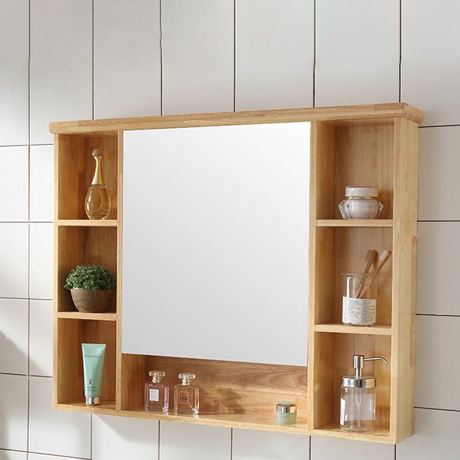 Wood Modern Bathroom Vanity Freestanding Sink Vanity with Mirror Clearhalo 'Bathroom Remodel & Bathroom Fixtures' 'Bathroom Vanities' 'bathroom_vanities' 'Home Improvement' 'home_improvement' 'home_improvement_bathroom_vanities' 1200x1200_ae34e2ba-4eef-4e88-b00e-baba26196fc1
