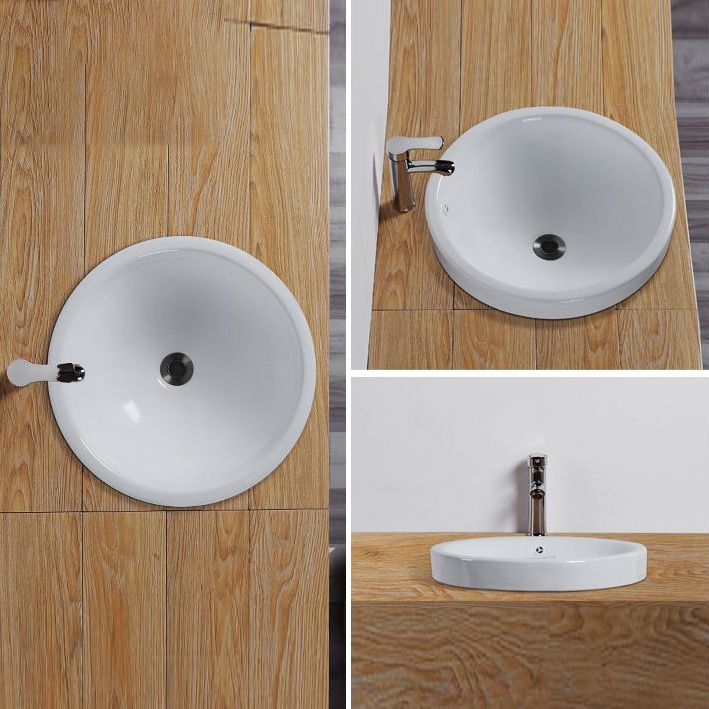 Contemporary Oval Wash Stand Ceramic Metal Undermount Bathroom Sink Clearhalo 'Bathroom Remodel & Bathroom Fixtures' 'Bathroom Sinks & Faucet Components' 'Bathroom Sinks' 'bathroom_sink' 'Home Improvement' 'home_improvement' 'home_improvement_bathroom_sink' 1200x1200_ae545c0e-1750-4373-be07-1d32cf9c07bc