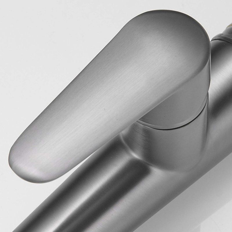 Modern Style Kitchen Faucet Copper 1-Handle High Arc Retractable Kitchen Faucet Clearhalo 'Home Improvement' 'home_improvement' 'home_improvement_kitchen_faucets' 'Kitchen Faucets' 'Kitchen Remodel & Kitchen Fixtures' 'Kitchen Sinks & Faucet Components' 'kitchen_faucets' 1200x1200_ae598d7b-696d-4c30-838a-b1e89cc4b6cd