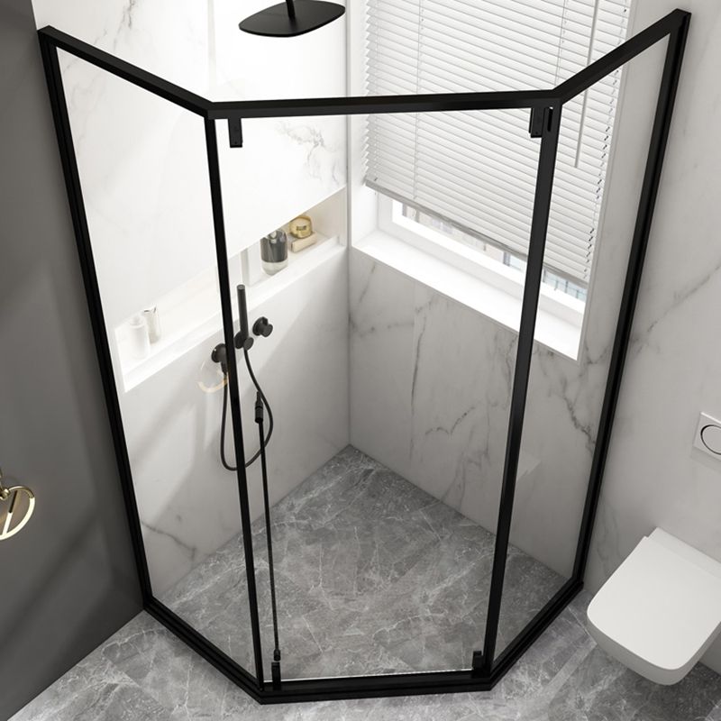 Tempered Shower Bath Door Transparent Metal Framed Shower Door Clearhalo 'Bathroom Remodel & Bathroom Fixtures' 'Home Improvement' 'home_improvement' 'home_improvement_shower_tub_doors' 'Shower and Tub Doors' 'shower_tub_doors' 'Showers & Bathtubs' 1200x1200_ae6948bf-9377-495c-b21b-9e2ab9de1fde