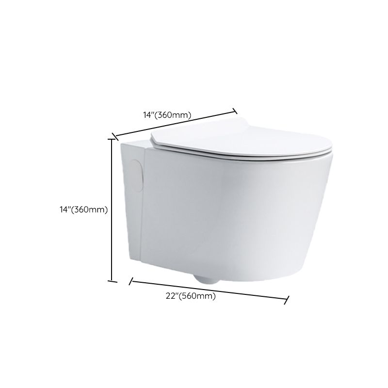 Modern Ceramic White Flush Toilet Wall Hung Urine Toilet with Seat for Bathroom Clearhalo 'Bathroom Remodel & Bathroom Fixtures' 'Home Improvement' 'home_improvement' 'home_improvement_toilets' 'Toilets & Bidets' 'Toilets' 1200x1200_ae92041e-019a-4e48-805c-fbb415180792