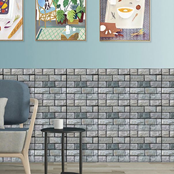 Plastic Peel and Stick Tile Indoor Subway Tile Wallpaper with Waterproof Clearhalo 'Flooring 'Home Improvement' 'home_improvement' 'home_improvement_peel_stick_blacksplash' 'Peel & Stick Backsplash Tile' 'peel_stick_blacksplash' 'Walls & Ceilings' Walls and Ceiling' 1200x1200_aecd28c3-b44d-425f-8a08-2e5a733f7c21