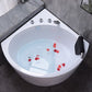 Flat Bottom Soaking Bathtub Antique Finish Corner Modern Bath Tub Clearhalo 'Bathroom Remodel & Bathroom Fixtures' 'Bathtubs' 'Home Improvement' 'home_improvement' 'home_improvement_bathtubs' 'Showers & Bathtubs' 1200x1200_aed14305-1f89-4c25-a1ac-bee04a4e4cf4