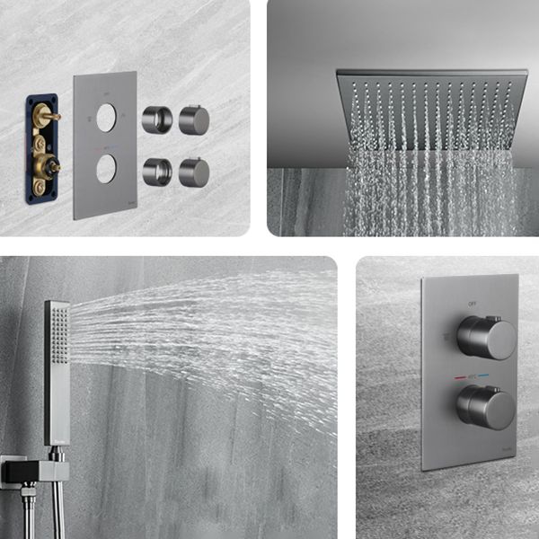 Modern Shower Set Brass Adjustable Shower Head Ceiling Mounted Shower Head Combo Clearhalo 'Bathroom Remodel & Bathroom Fixtures' 'Home Improvement' 'home_improvement' 'home_improvement_shower_faucets' 'Shower Faucets & Systems' 'shower_faucets' 'Showers & Bathtubs Plumbing' 'Showers & Bathtubs' 1200x1200_af02441f-f32c-465d-abc2-3e704ad50dcd