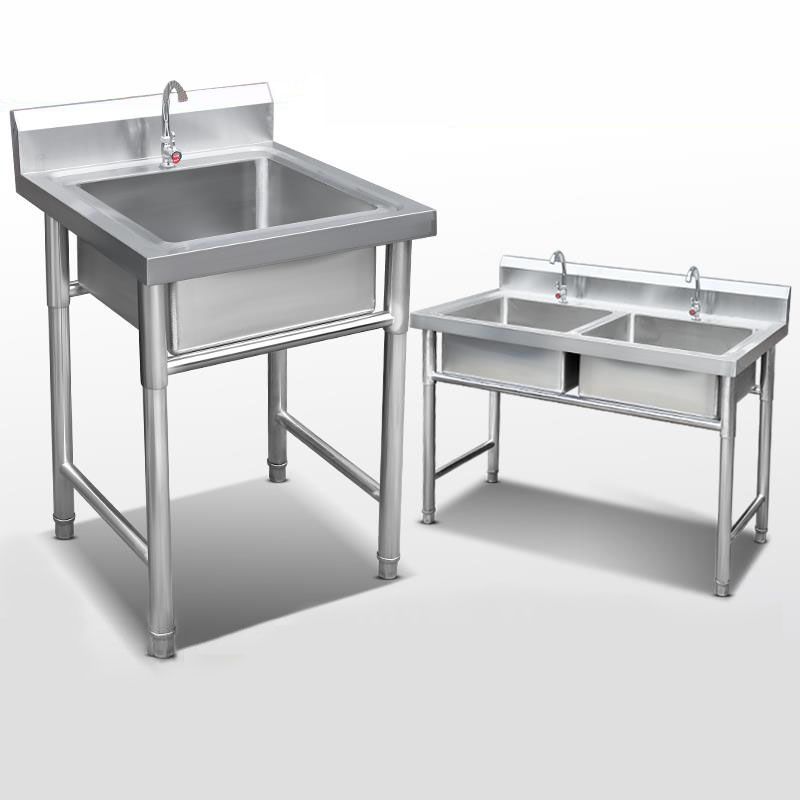 Classic Triple Bowl Sink Solid Color Stainless Steel Kitchen Sink with Faucets Clearhalo 'Home Improvement' 'home_improvement' 'home_improvement_kitchen_sinks' 'Kitchen Remodel & Kitchen Fixtures' 'Kitchen Sinks & Faucet Components' 'Kitchen Sinks' 'kitchen_sinks' 1200x1200_af0b46be-e8bb-4389-9134-8709fe0e85a9