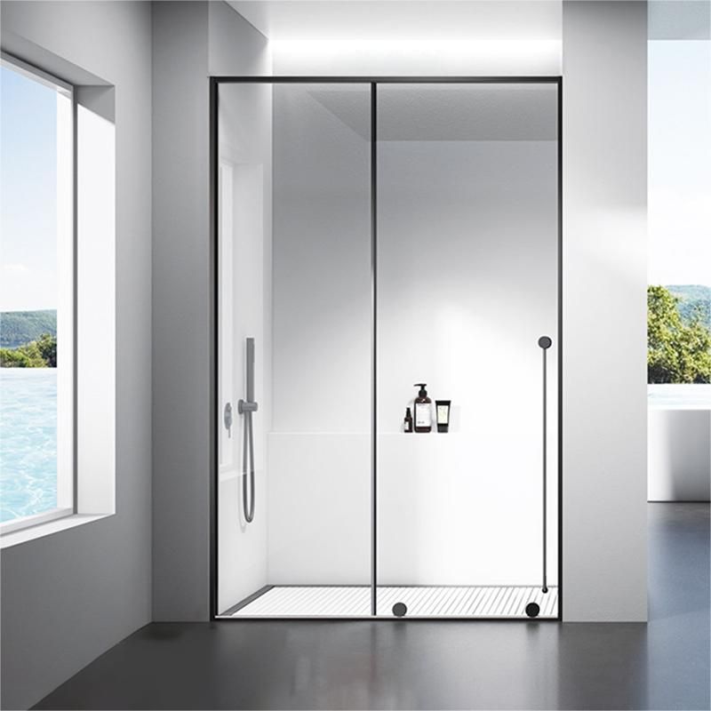 Stainless Steel Shower Doors Clear Metal Single Sliding Shower Bath Door Clearhalo 'Bathroom Remodel & Bathroom Fixtures' 'Home Improvement' 'home_improvement' 'home_improvement_shower_tub_doors' 'Shower and Tub Doors' 'shower_tub_doors' 'Showers & Bathtubs' 1200x1200_af11184f-1eb1-4fb2-bc13-bf87aa4f84e5