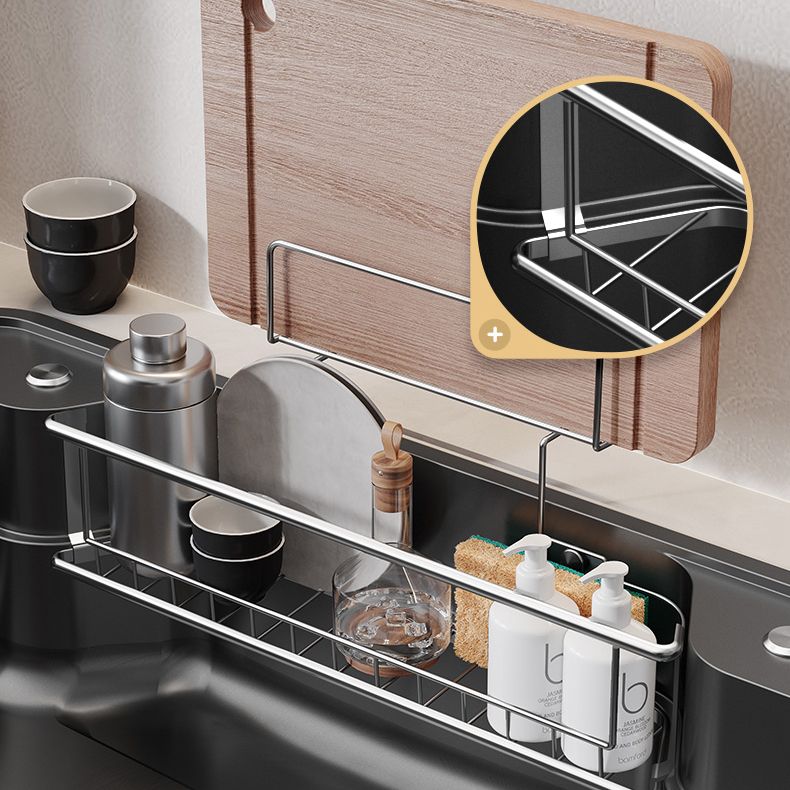 Stainless Steel Kitchen Sink Modern Style Kitchen Sink with Drain Strainer Kit Clearhalo 'Home Improvement' 'home_improvement' 'home_improvement_kitchen_sinks' 'Kitchen Remodel & Kitchen Fixtures' 'Kitchen Sinks & Faucet Components' 'Kitchen Sinks' 'kitchen_sinks' 1200x1200_af116a80-4a93-46b5-ac78-b8069bf7bf41