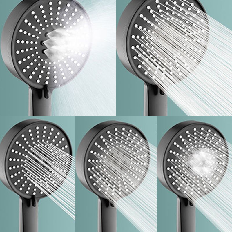 Modern Handheld Shower Head Adjustable Water Flow 5 Setting Wall-Mount Showerhead Clearhalo 'Bathroom Remodel & Bathroom Fixtures' 'Home Improvement' 'home_improvement' 'home_improvement_shower_heads' 'Shower Heads' 'shower_heads' 'Showers & Bathtubs Plumbing' 'Showers & Bathtubs' 1200x1200_af168417-69a6-48e4-bec9-fd9580151f0d