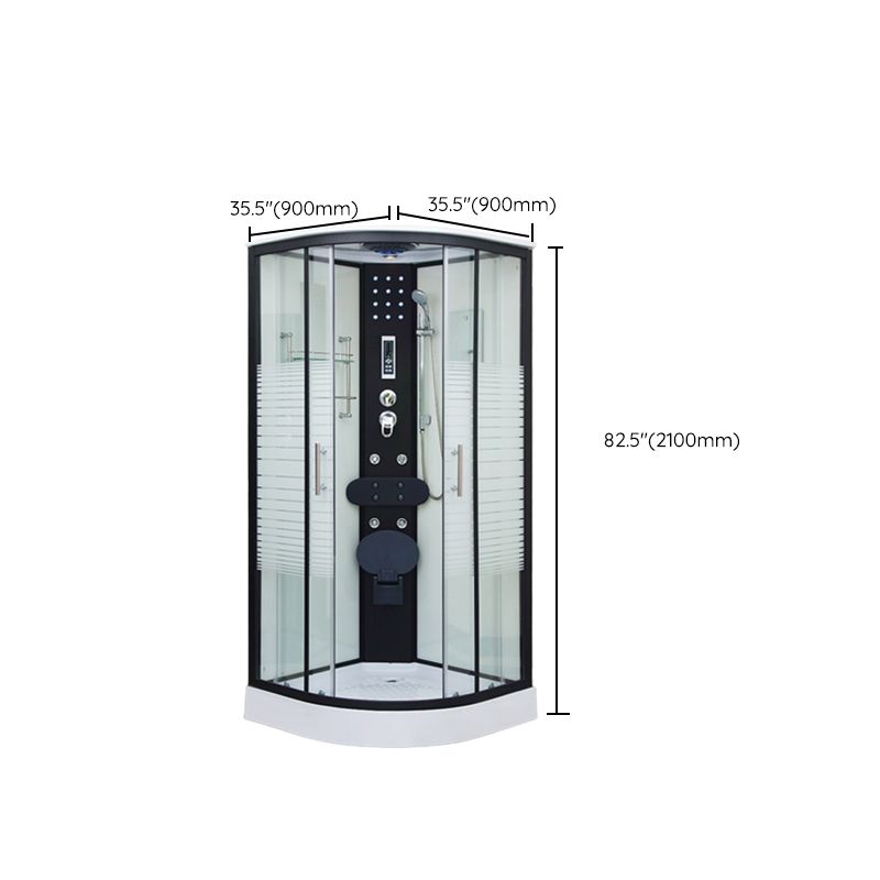 Tempered Glass Shower Stall Double Sliding Shower Stall with Header Clearhalo 'Bathroom Remodel & Bathroom Fixtures' 'Home Improvement' 'home_improvement' 'home_improvement_shower_stalls_enclosures' 'Shower Stalls & Enclosures' 'shower_stalls_enclosures' 'Showers & Bathtubs' 1200x1200_af209575-3757-49ac-94a8-6e6032edbb90