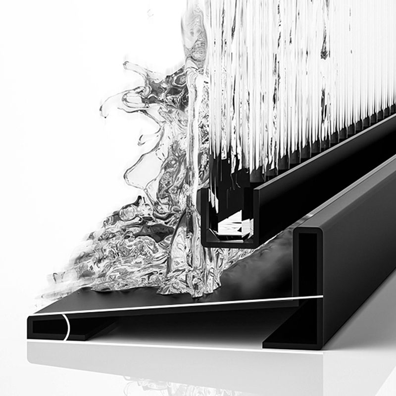 Double Sliding Framed Shower Bath Door Transparent Satin Black Shower Doors Clearhalo 'Bathroom Remodel & Bathroom Fixtures' 'Home Improvement' 'home_improvement' 'home_improvement_shower_tub_doors' 'Shower and Tub Doors' 'shower_tub_doors' 'Showers & Bathtubs' 1200x1200_af2dd1f2-5598-4848-aeab-eb6ce6c6e916