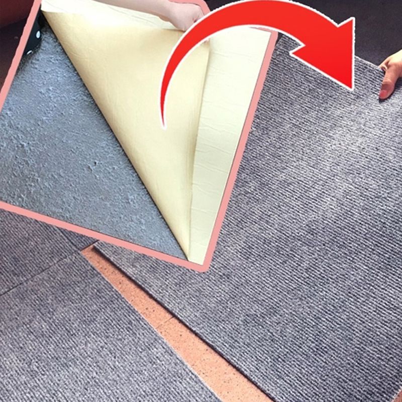 Dark Color Level Loop Carpet Tile Self Adhesive Indoor Office Carpet Tiles Clearhalo 'Carpet Tiles & Carpet Squares' 'carpet_tiles_carpet_squares' 'Flooring 'Home Improvement' 'home_improvement' 'home_improvement_carpet_tiles_carpet_squares' Walls and Ceiling' 1200x1200_af2dedc2-1f03-4623-b458-a79afc851d2e
