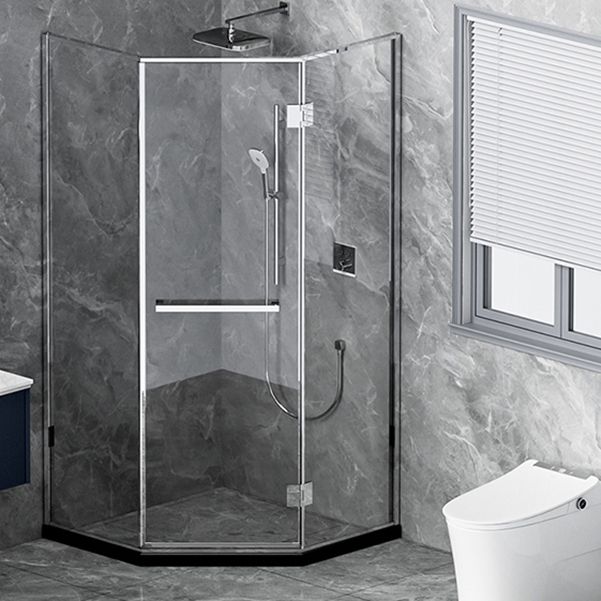 Semi Frameless Tempered Glass Shower Door Hinged Shower Door Clearhalo 'Bathroom Remodel & Bathroom Fixtures' 'Home Improvement' 'home_improvement' 'home_improvement_shower_tub_doors' 'Shower and Tub Doors' 'shower_tub_doors' 'Showers & Bathtubs' 1200x1200_af3b2b2e-59fa-43ae-b684-f0e6f530f6eb