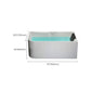 Modern White Rectangle Acrylic Bathtub Back to Wall with Drain Bath Tub Clearhalo 'Bathroom Remodel & Bathroom Fixtures' 'Bathtubs' 'Home Improvement' 'home_improvement' 'home_improvement_bathtubs' 'Showers & Bathtubs' 1200x1200_af3dfcde-90e0-4a94-8a76-075ad2efe877