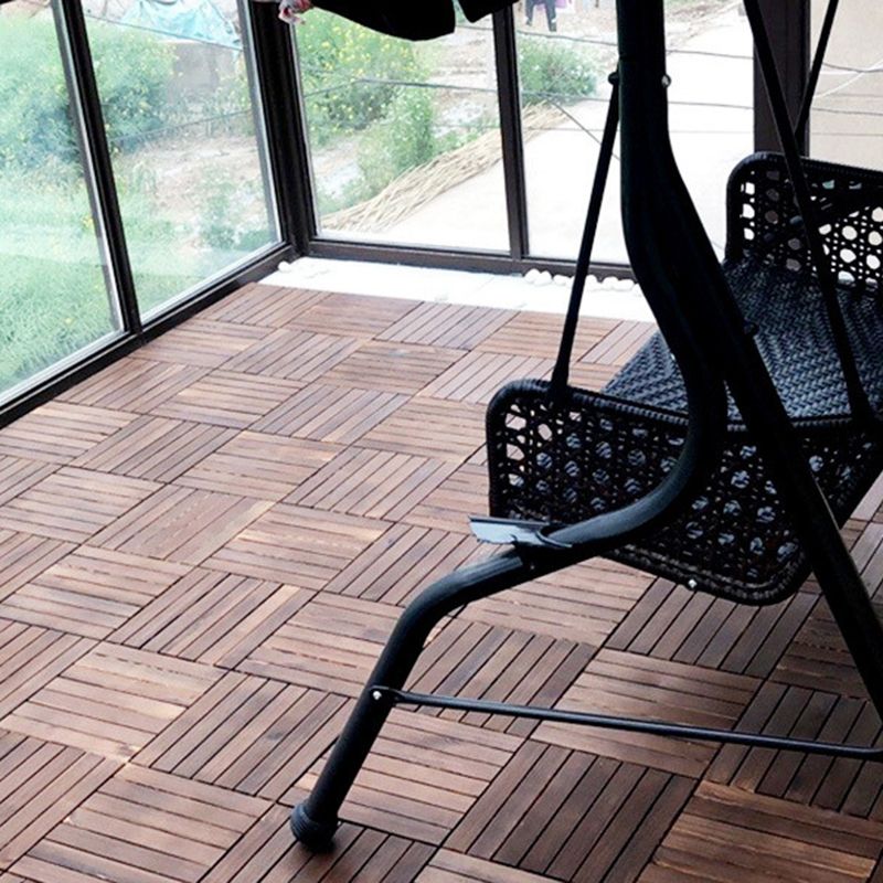 7-Slat Square Wood Floor Tiles Snapping Installation Outdoor Flooring Tiles Clearhalo 'Home Improvement' 'home_improvement' 'home_improvement_outdoor_deck_tiles_planks' 'Outdoor Deck Tiles & Planks' 'Outdoor Flooring & Tile' 'Outdoor Remodel' 'outdoor_deck_tiles_planks' 1200x1200_af47fdfb-3888-4d9f-8c58-d23fca31ebb3