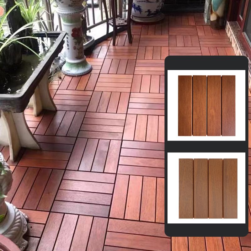 Modern Style Square Wood Flooring Anti-corrosion Outdoor Wood Flooring Clearhalo 'Flooring 'Hardwood Flooring' 'hardwood_flooring' 'Home Improvement' 'home_improvement' 'home_improvement_hardwood_flooring' Walls and Ceiling' 1200x1200_af8e4999-5125-4e2c-b7af-a7464027e472
