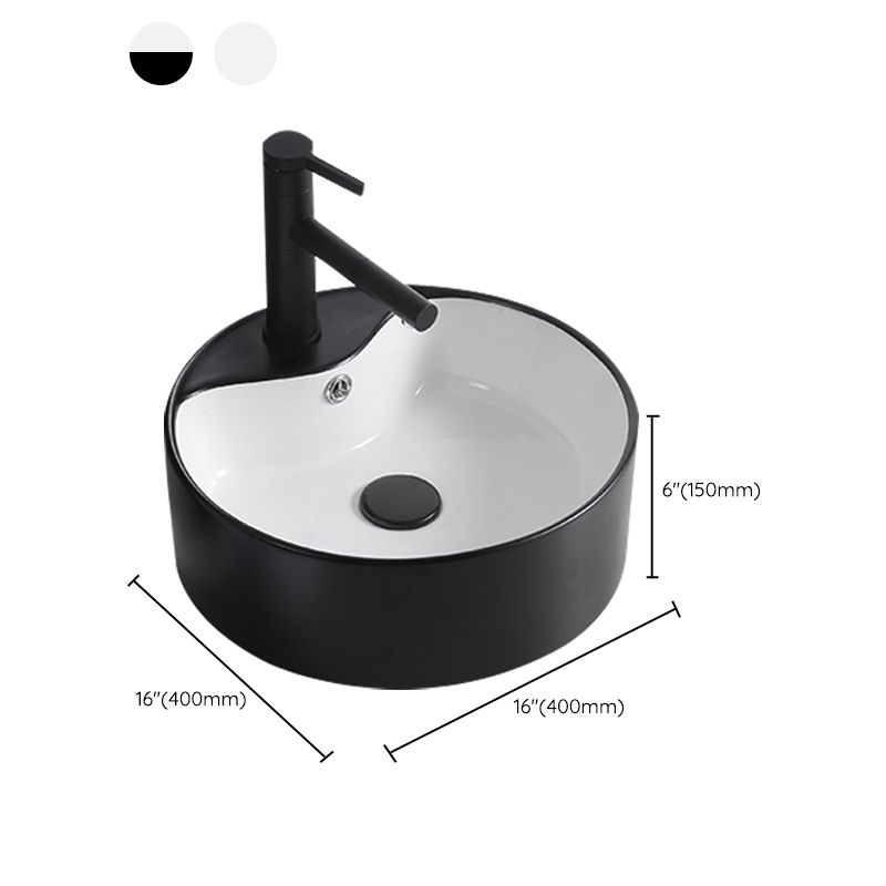 Modern Trough Bathroom Sink White and Black Trough Bathroom Sink Clearhalo 'Bathroom Remodel & Bathroom Fixtures' 'Bathroom Sinks & Faucet Components' 'Bathroom Sinks' 'bathroom_sink' 'Home Improvement' 'home_improvement' 'home_improvement_bathroom_sink' 1200x1200_af965a99-0d1e-4bff-b05c-b7fd28c625a7