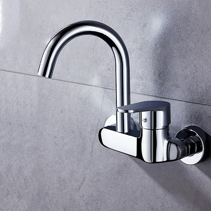 Single Handle Pull-down Kitchen Faucet Nickel Bar Faucet with Accessories Clearhalo 'Home Improvement' 'home_improvement' 'home_improvement_kitchen_faucets' 'Kitchen Faucets' 'Kitchen Remodel & Kitchen Fixtures' 'Kitchen Sinks & Faucet Components' 'kitchen_faucets' 1200x1200_af983733-7e23-4479-95de-f02decc7e213