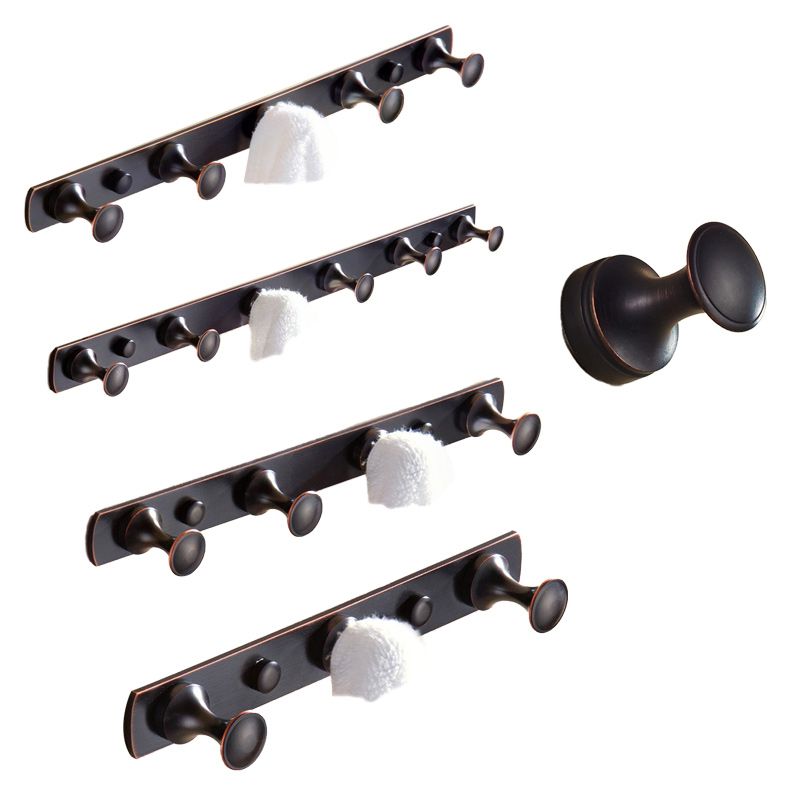 5 Piece Traditional Bathroom Accessory Set Brushed Brass Robe Hooks Clearhalo 'Bathroom Hardware Sets' 'Bathroom Hardware' 'Bathroom Remodel & Bathroom Fixtures' 'bathroom_hardware_sets' 'Home Improvement' 'home_improvement' 'home_improvement_bathroom_hardware_sets' 1200x1200_af9b821c-5f37-496c-8256-2fbf32a835bc