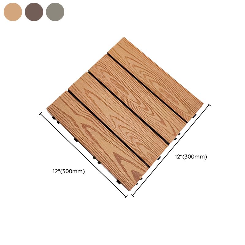 Outdoor Patio Flooring Tiles Embossed Composite Snap Fit Decking Tiles Clearhalo 'Home Improvement' 'home_improvement' 'home_improvement_outdoor_deck_tiles_planks' 'Outdoor Deck Tiles & Planks' 'Outdoor Flooring & Tile' 'Outdoor Remodel' 'outdoor_deck_tiles_planks' 1200x1200_af9bdf7d-d940-4a11-9aaf-c7a3a6a2f4b6