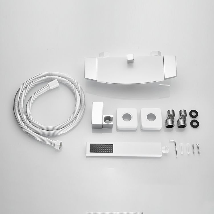 Modern Tub Spout Trim Copper Wall Mounted with Handshower Waterfall Bath Filler Clearhalo 'Bathroom Remodel & Bathroom Fixtures' 'Bathtub Faucets' 'bathtub_faucets' 'Home Improvement' 'home_improvement' 'home_improvement_bathtub_faucets' 1200x1200_afaf3f6c-bb0d-4fd5-9cdd-92733722e5df