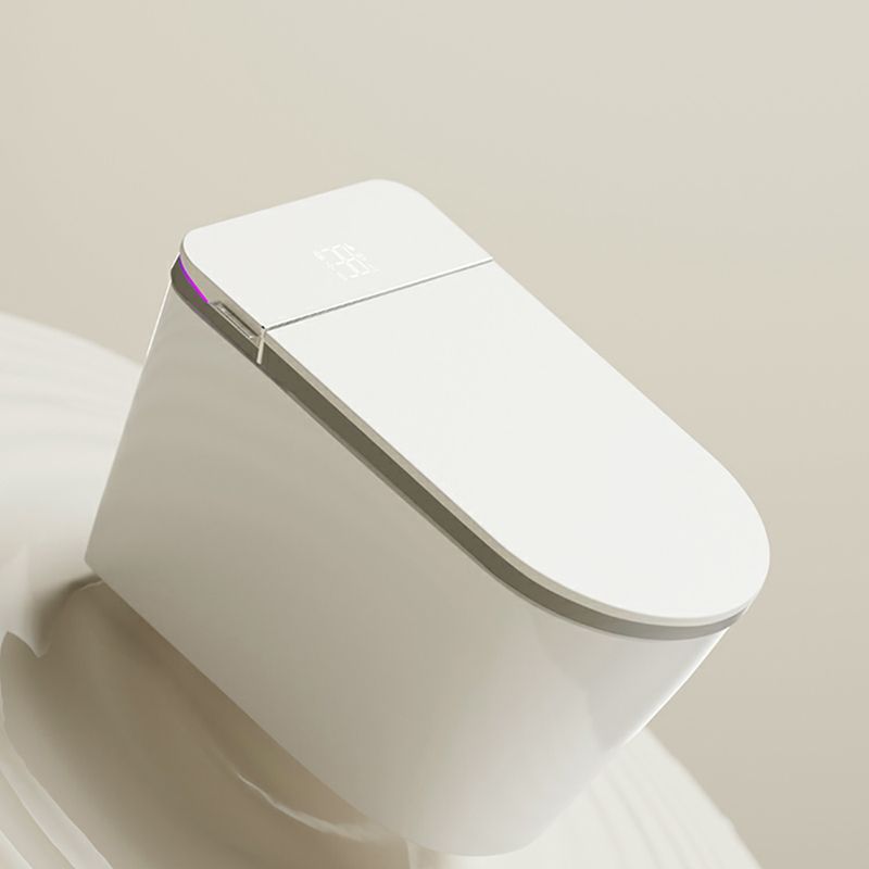 Elongated Smart Bidet Ceramic White Soft Close Heated Seat Floor Mount Clearhalo 'Bathroom Remodel & Bathroom Fixtures' 'Bidets' 'Home Improvement' 'home_improvement' 'home_improvement_bidets' 'Toilets & Bidets' 1200x1200_afbf80cd-3f71-4c26-843d-18d5bdeb243a
