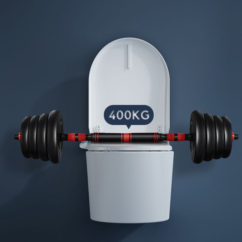 Scandinavian Wall Hung Toilet Set Elongated Bowl Shape in White Clearhalo 'Bathroom Remodel & Bathroom Fixtures' 'Bidets' 'Home Improvement' 'home_improvement' 'home_improvement_bidets' 'Toilets & Bidets' 1200x1200_afbff21c-36a0-47df-af1e-3ba94ff6e4bd