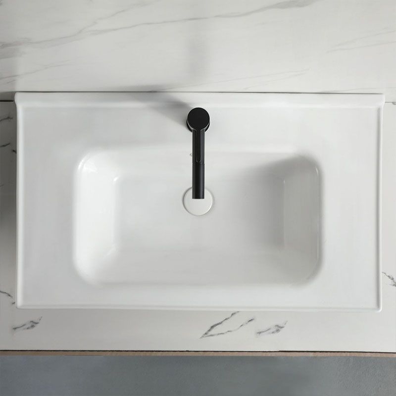 Modern Vessel Sink Rectangular Porcelain Drop-in Bathroom Sink(Not Included Faucet) Clearhalo 'Bathroom Remodel & Bathroom Fixtures' 'Bathroom Sinks & Faucet Components' 'Bathroom Sinks' 'bathroom_sink' 'Home Improvement' 'home_improvement' 'home_improvement_bathroom_sink' 1200x1200_afc9b017-5c28-4ce6-b27a-8b31b0ef8102
