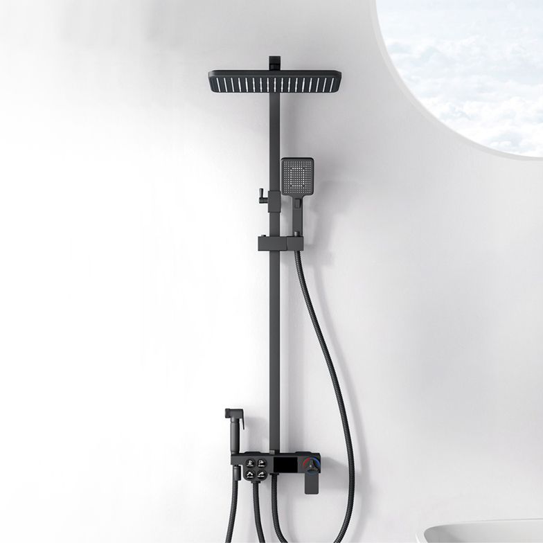 Shower Trim Square Handheld Shower Head Massage Jet Shower System Clearhalo 'Bathroom Remodel & Bathroom Fixtures' 'Home Improvement' 'home_improvement' 'home_improvement_shower_faucets' 'Shower Faucets & Systems' 'shower_faucets' 'Showers & Bathtubs Plumbing' 'Showers & Bathtubs' 1200x1200_afcf2526-0fbd-4421-8302-8977a9c50d1b