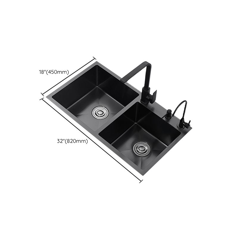 Contemporary Kitchen Sink Stainless Steel 3 Holes Drop-In Kitchen Sink Clearhalo 'Home Improvement' 'home_improvement' 'home_improvement_kitchen_sinks' 'Kitchen Remodel & Kitchen Fixtures' 'Kitchen Sinks & Faucet Components' 'Kitchen Sinks' 'kitchen_sinks' 1200x1200_afe574bc-5213-4813-880f-912a31663694