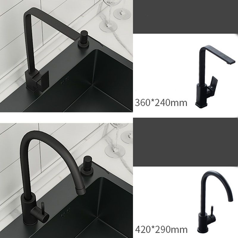 Modern Kitchen Sink Stainless Steel with Accessories Faucet and Soap Dispenser Workstation Clearhalo 'Home Improvement' 'home_improvement' 'home_improvement_kitchen_sinks' 'Kitchen Remodel & Kitchen Fixtures' 'Kitchen Sinks & Faucet Components' 'Kitchen Sinks' 'kitchen_sinks' 1200x1200_afe74c6f-02be-4f5f-a97f-2d9807f7244c