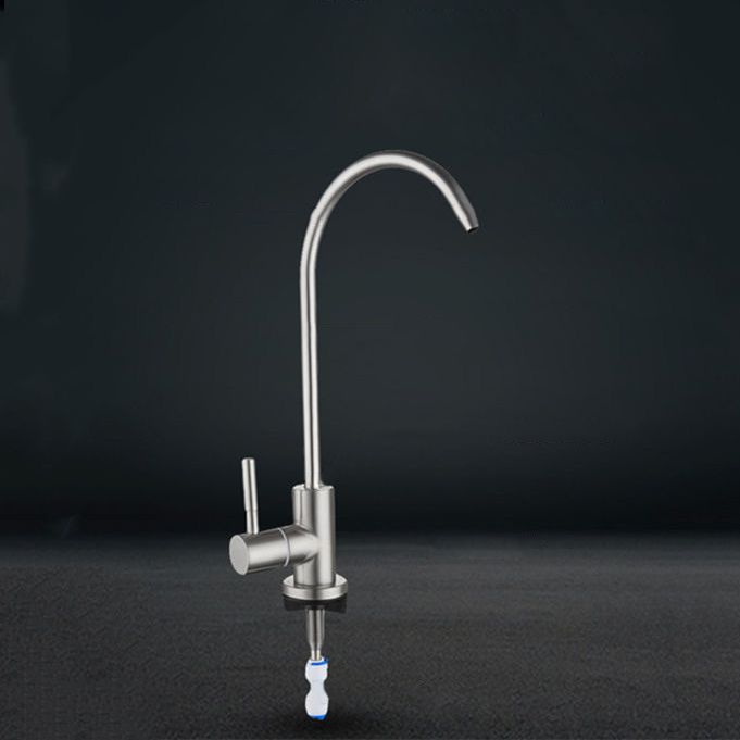 Modern 1-Handle Faucet with Water Dispenser 1-Hole Standard Kitchen Faucet Clearhalo 'Home Improvement' 'home_improvement' 'home_improvement_kitchen_faucets' 'Kitchen Faucets' 'Kitchen Remodel & Kitchen Fixtures' 'Kitchen Sinks & Faucet Components' 'kitchen_faucets' 1200x1200_aff0952a-396d-4405-9d83-7404444a53ed