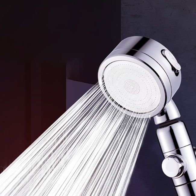 Modern Handheld Supercharged Shower Head Round 3 Setting Spray Head Clearhalo 'Bathroom Remodel & Bathroom Fixtures' 'Home Improvement' 'home_improvement' 'home_improvement_shower_heads' 'Shower Heads' 'shower_heads' 'Showers & Bathtubs Plumbing' 'Showers & Bathtubs' 1200x1200_aff0bf2c-5232-437f-a05f-5ec8e542f226